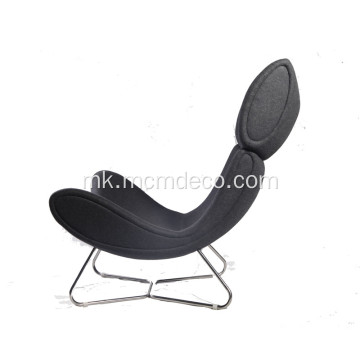 Модерен стол за салони за ткаенини од крила Имола